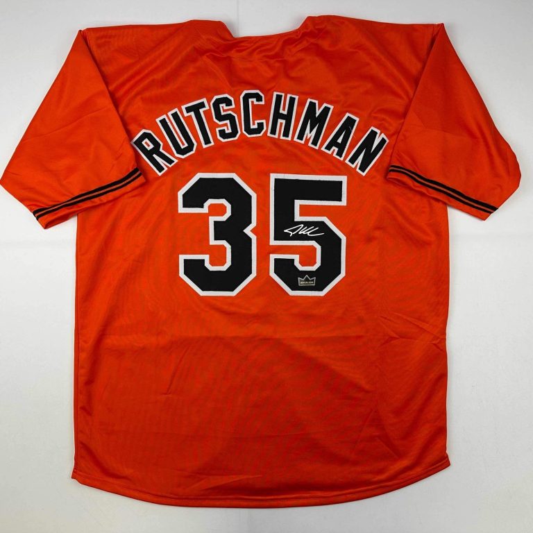 Facsimile Autographed Adley Rutschman Baltimore Orange Reprint Jersey Men's XL
