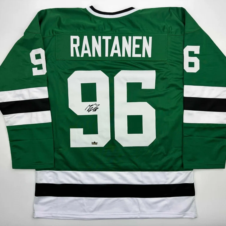 Facsimile Autographed Mikko Rantanen Dallas Green Reprint Jersey Size Men's XL