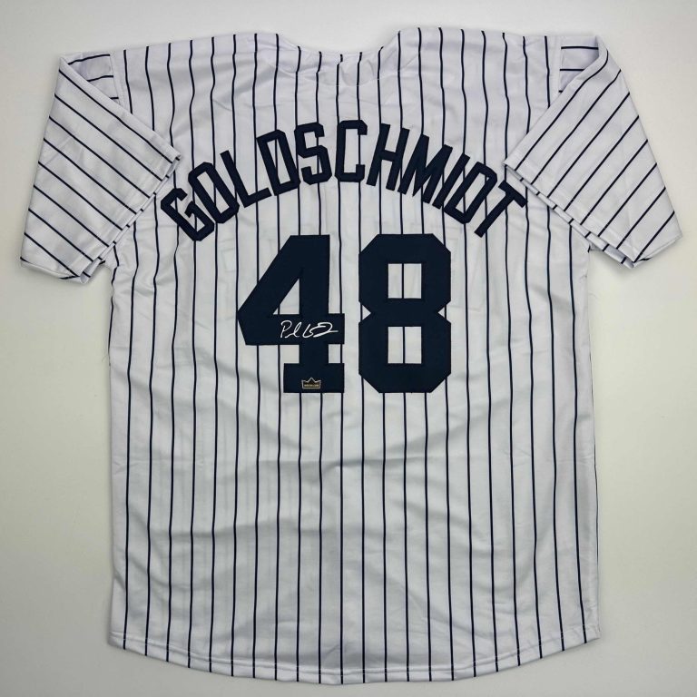Facsimile Autographed Paul Goldschmidt New York Pinstripe Jersey Mens XL