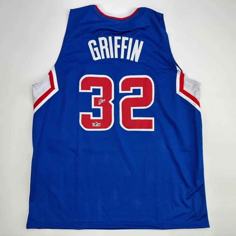Facsimile Autographed Blake Griffin Los Angeles LA Blue Reprint Jersey Men's XL