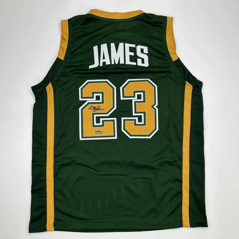 Facsimile Autographed LeBron James St. Vincent-St. Mary Reprint Jersey Men's XL