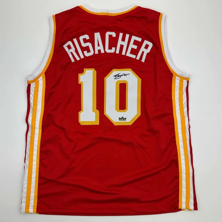 Facsimile Autographed Zaccharie Risacher Atlanta Red Basketball Jersey Men's XL