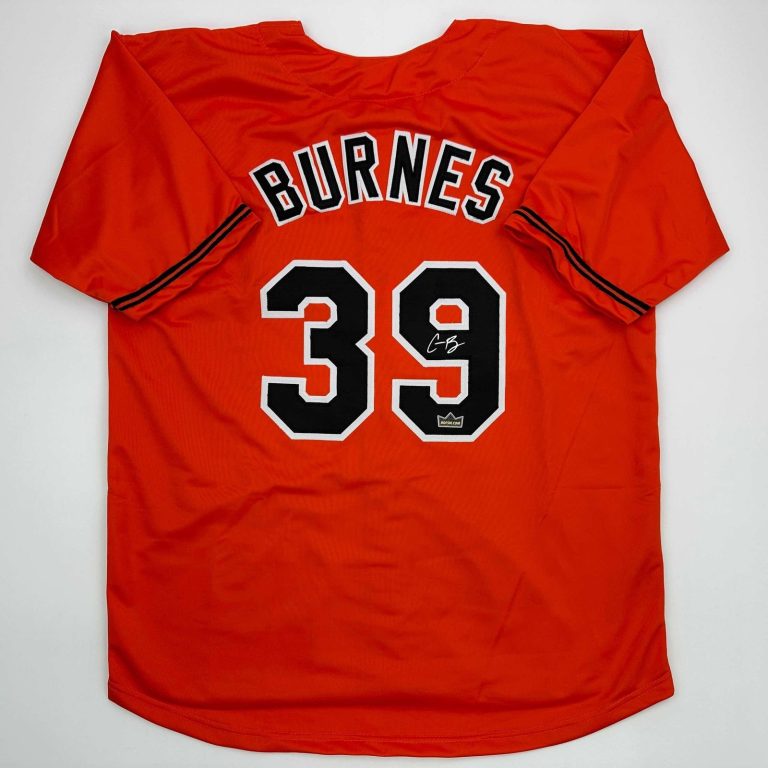 Facsimile Autographed Corbin Burnes Baltimore Orange Jersey Size Mens XL
