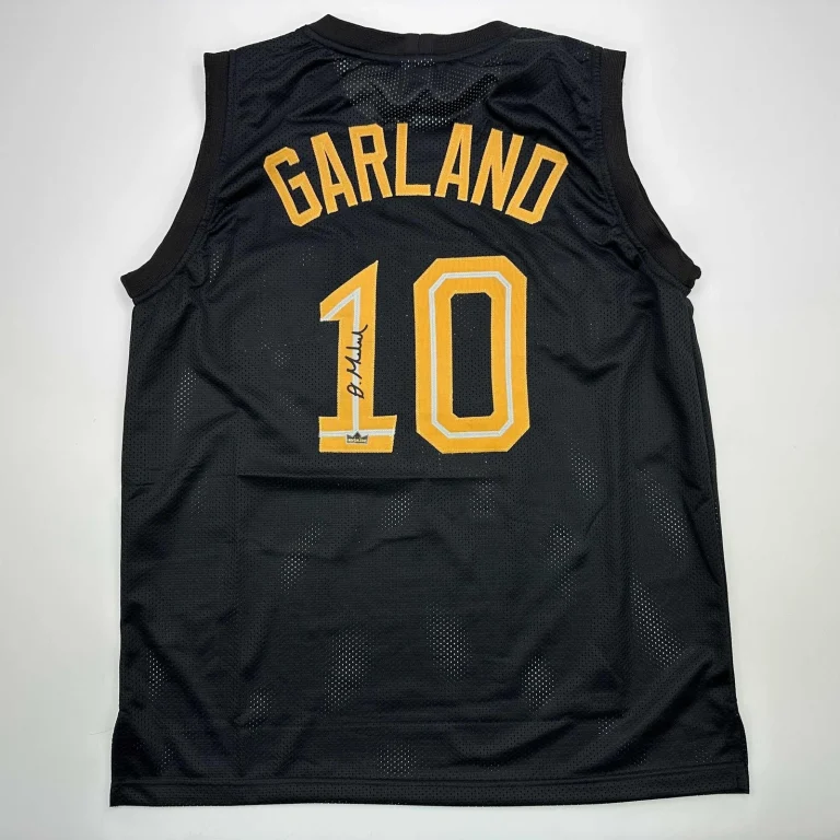Facsimile Autographed Darius Garland Cleveland Black Jersey Size Mens XL