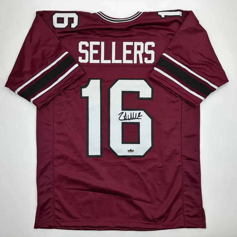 Facsimile Autographed LaNorris Sellers South Carolina Maroon Jersey XL