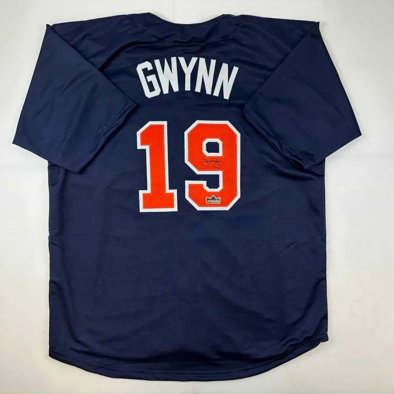 Facsimile Autographed Tony Gwynn San Diego Blue Jersey Size Men's XL