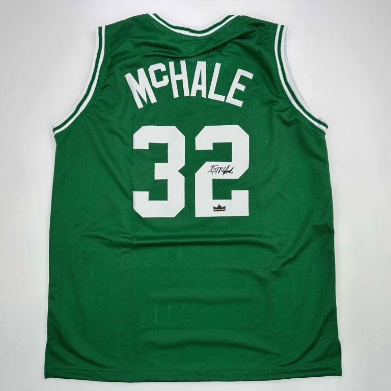 Facsimile Autographed Kevin McHale Boston Green Jersey Size Men's XL