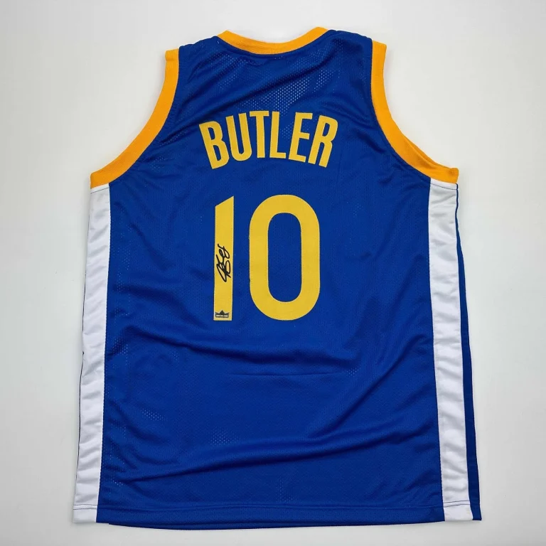 Facsimile Autographed Jimmy Butler Golden State Blue Jersey Size Mens XL