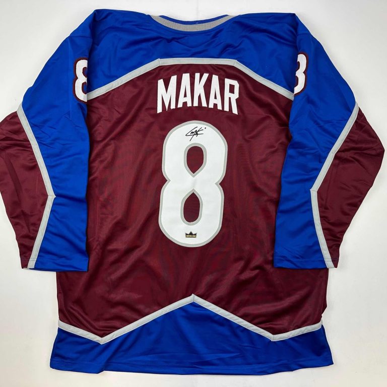Facsimile Autographed Cale Makar Colorado Maroon Auto Jersey Men's XL
