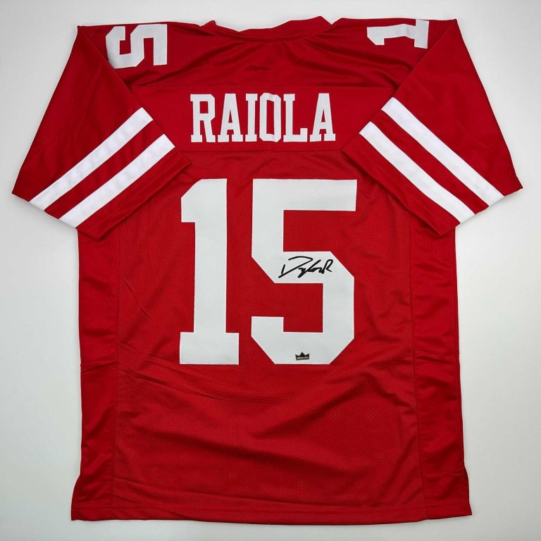 Facsimile Autographed Dylan Raiola Nebraska Red Jersey Size Men's XL