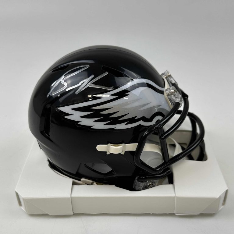 Autographed/Signed Brandon Graham Eagles Eclipse Mini Helmet Beckett COA