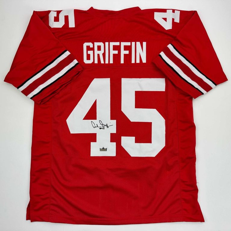 Facsimile Autographed Archie Griffin Ohio State Red Jersey Size Men's XL