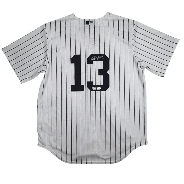 Autographed/Signed Jazz Chisholm Jr Yankees Jersey Authentic Fanatics COA