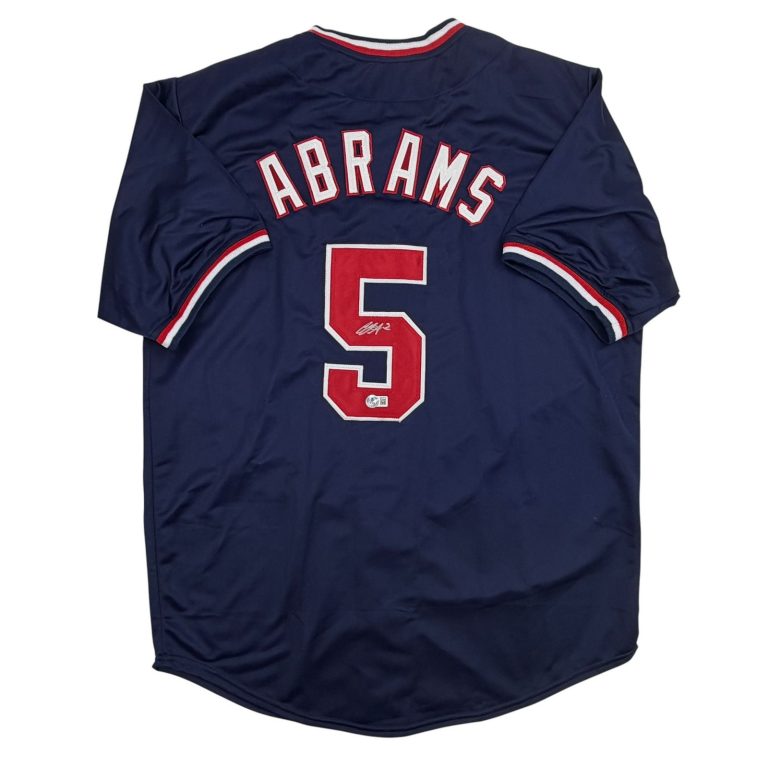 Autographed/Signed CJ Abrams Washington Blue Jersey Beckett BAS COA