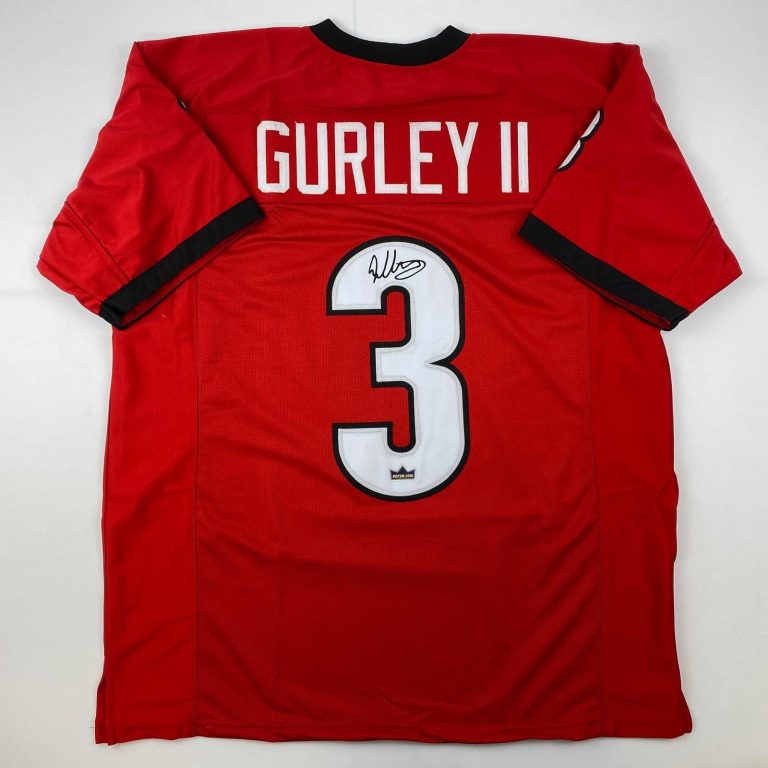 Facsimile Autographed Todd Gurley II Georgia Red Jersey Size Men's XL