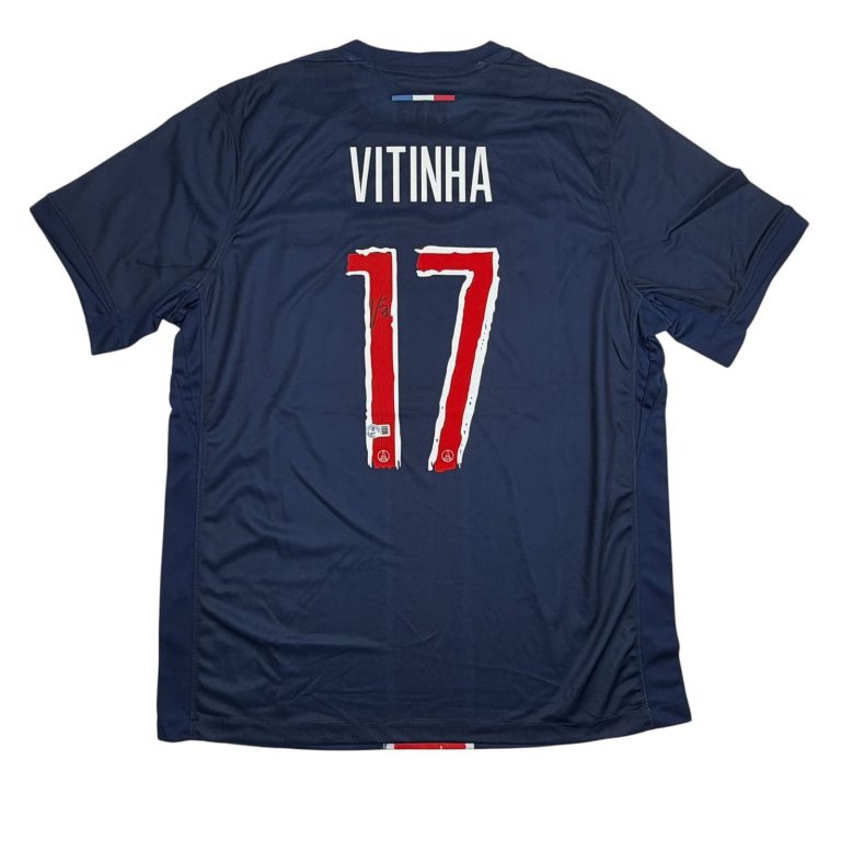Autographed/Signed Vitinha PSG Paris Saint Germain Jersey Beckett COA $2