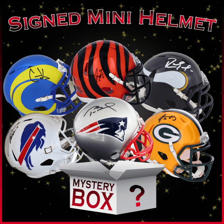 Autographed/Signed Mini Helmet Mystery Box with PSA JSA or Beckett COA