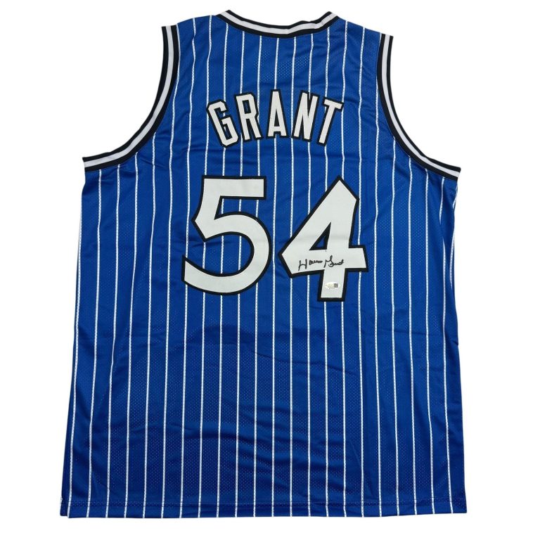 Autographed/Signed Horace Grant Orlando Blue Basketball Jersey JSA COA
