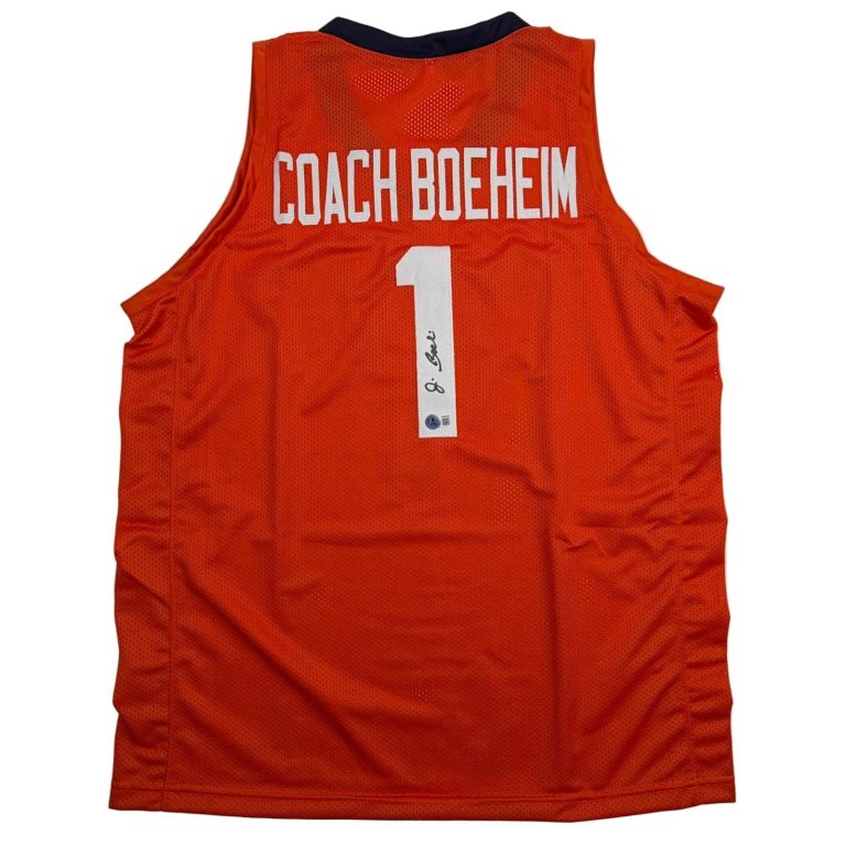 Autographed/Signed Jim Boeheim Syracuse Orange Coach Jersey JSA COA