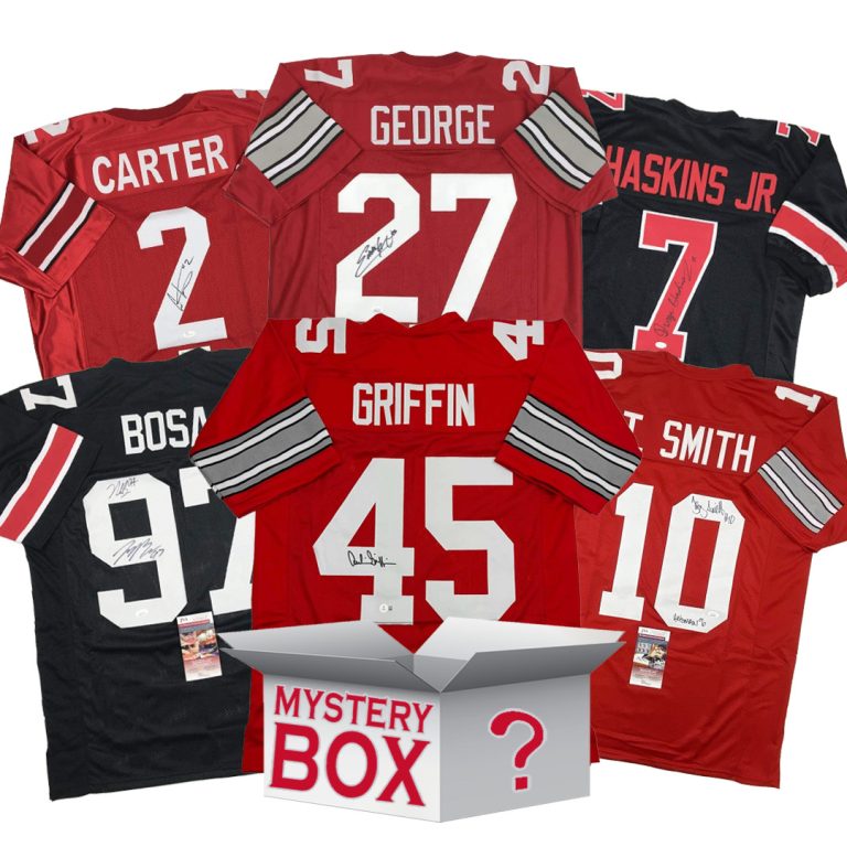Autographed/Signed Ohio State University College Football Jersey Mystery Box COA