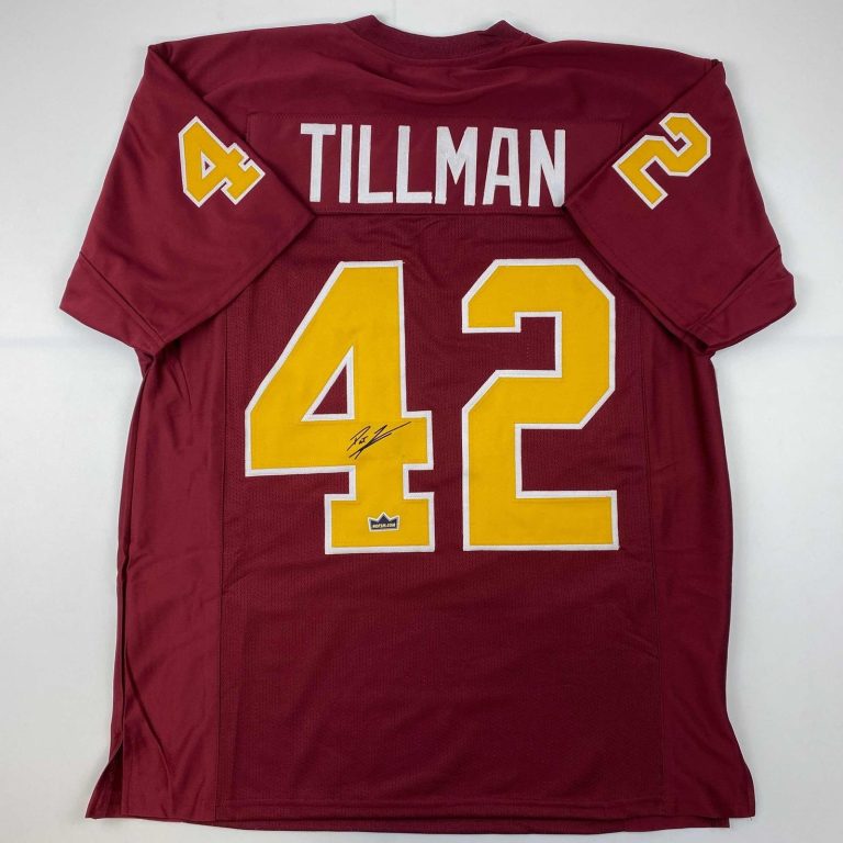 Facsimile Autographed Pat Tillman Arizona State Red Reprint Jersey Mens XL