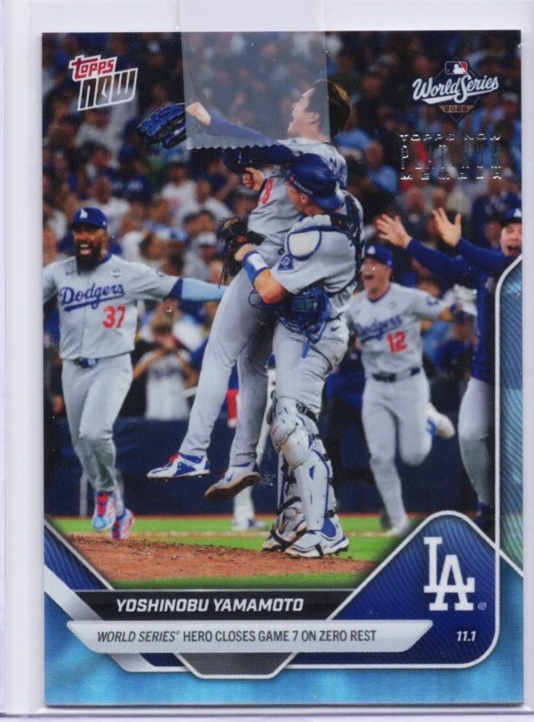 2025 Topps Now Yoshinobu Yamamoto #P925 Platinum Member Baseball Card