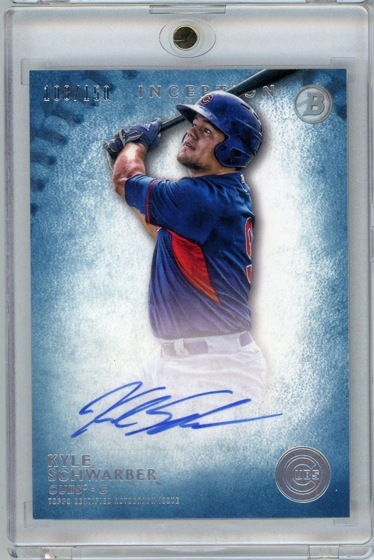 2015 Bowman Inception Kyle Schwarber #PA-KS /150 Auto Rookie RC Card