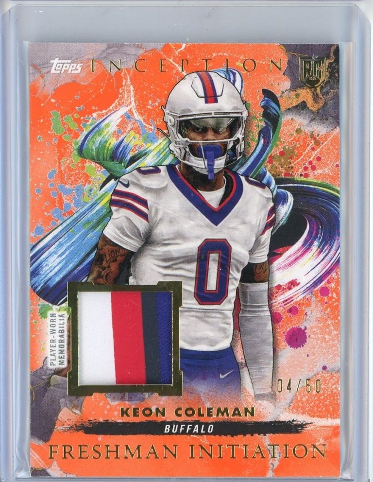 2024 Inception Keon Coleman #FI5 /50 Relic RC Card