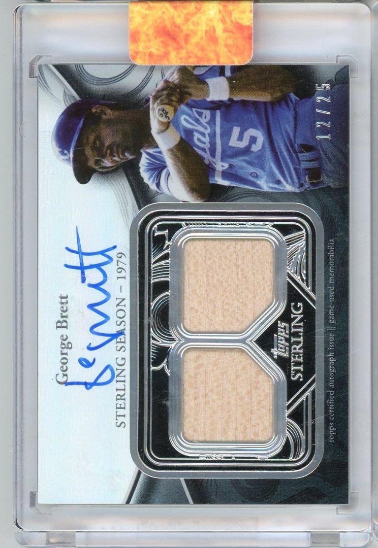2024 Topps Sterling George Brett #SSARGB Auto/25 Baseball Card
