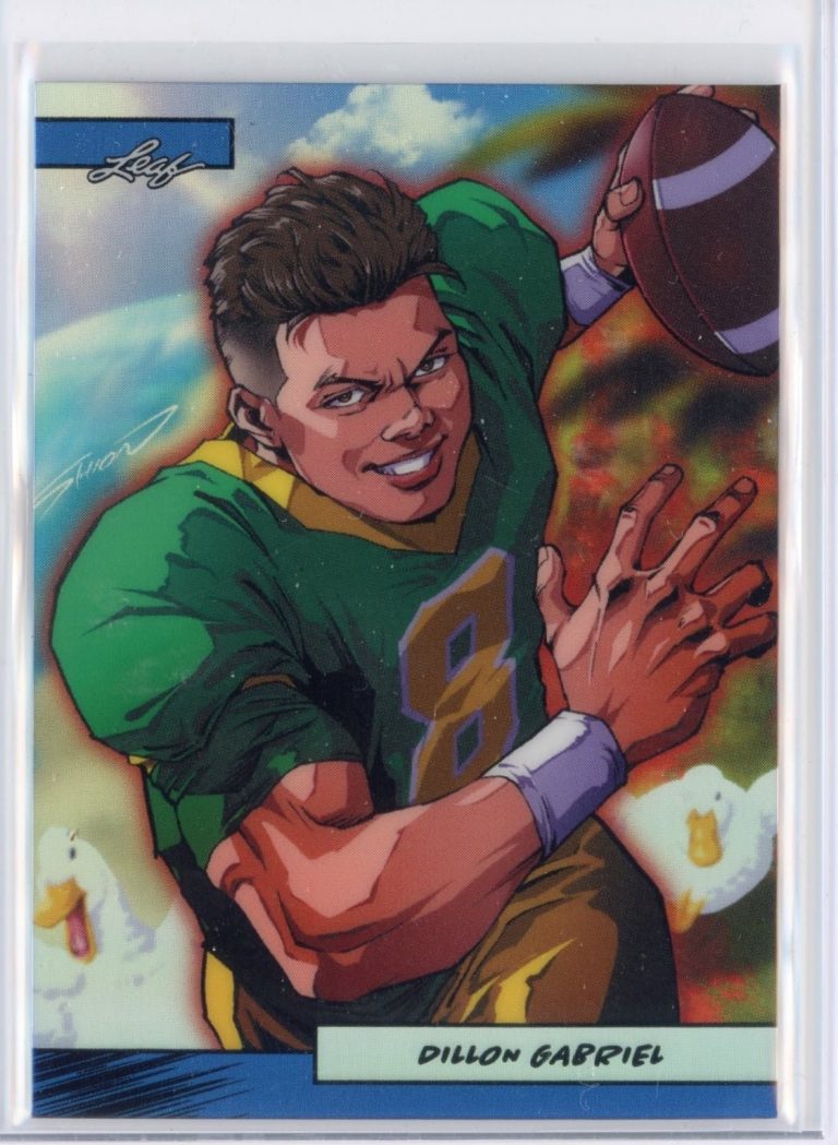 2025 Leaf Exclusives Anime Nation Dillon Gabriel #47 Blue /75 RC Card