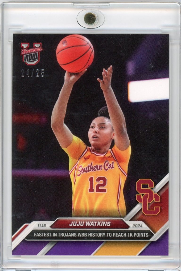 2024 Bowman U Now JuJu Watkins #11 Purple /25 USC Trojans Rookie Card