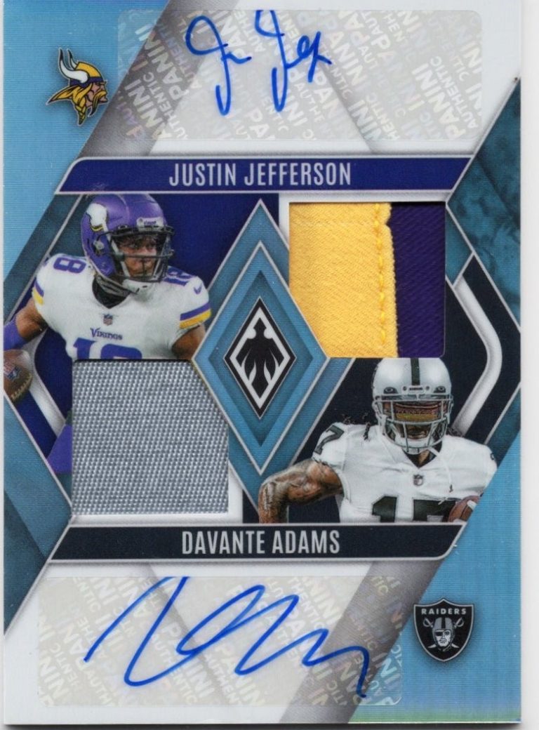 2023 Phoenix Justin Jefferson/Davante Adams #DPAJJDA Patch Auto /50 Card