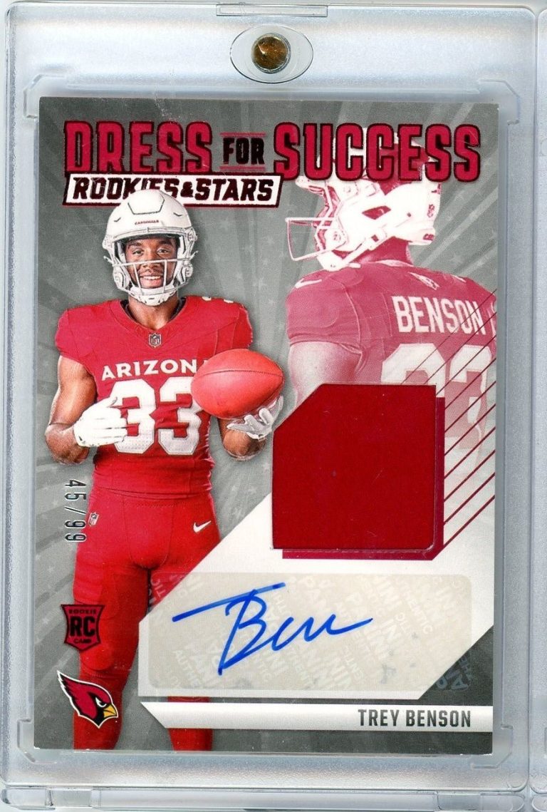 2024 Panini RCs & Stars Trey Benson #DFS-TBN /99 RPA Autographed RC Card