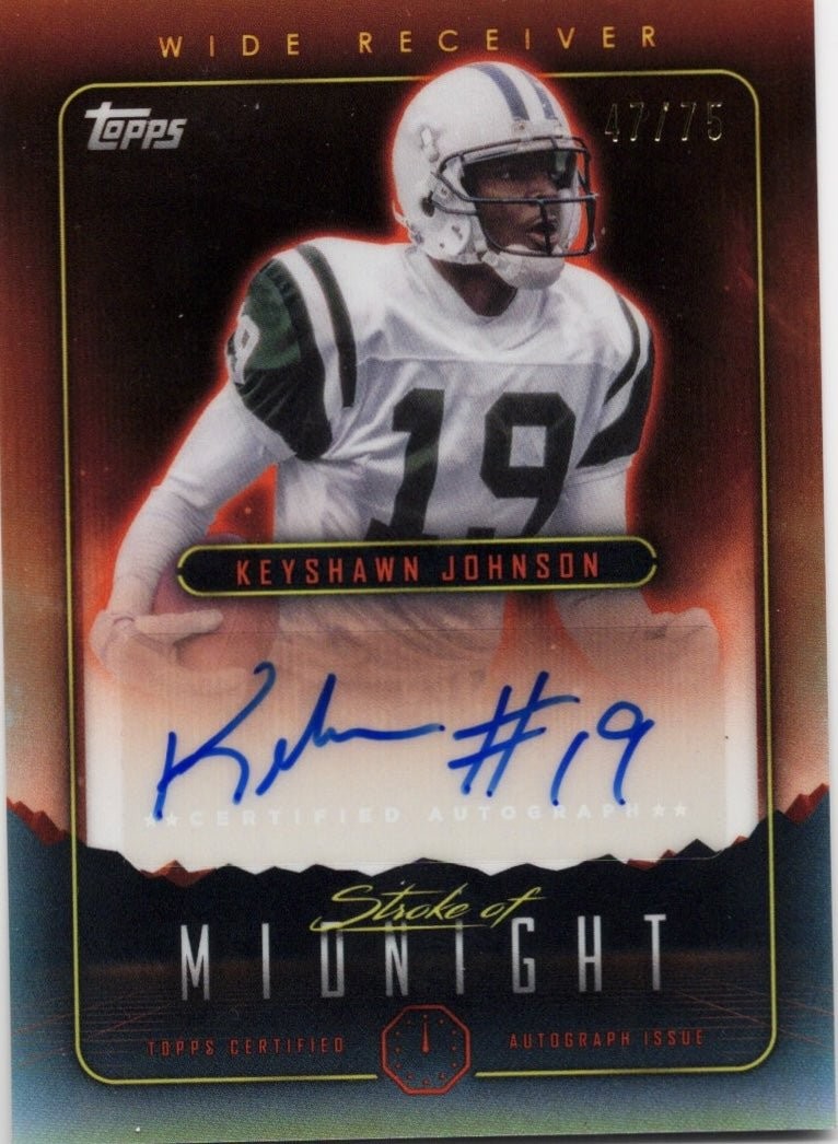 2024 Midnight Keyshawn Johnson #SMAJK Stroke Midnight Dusk Auto /75 Card