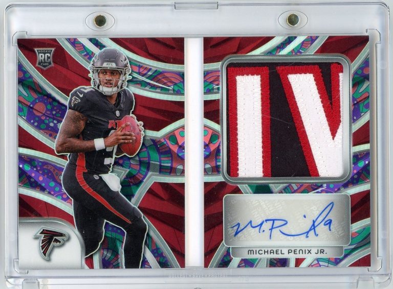 2024 Spectra Rookie Genesis Michael Penix Jr #RGHMPJ RPA Booklet /5 RC Card