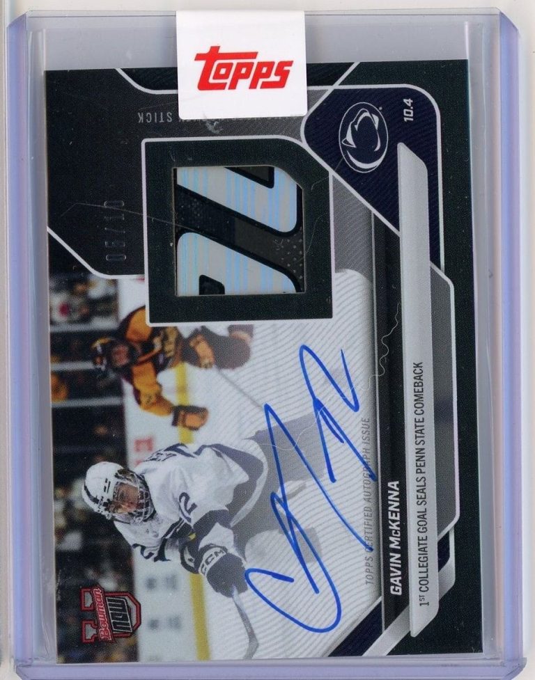 2026 Bowman U Now Gavin McKenna #2B Black Relic Auto /10 Rookie Hockey Card