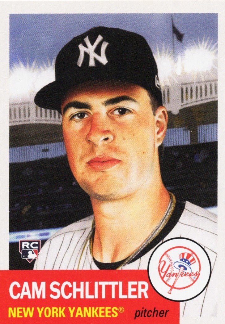 2026 Topps Living Cam Schlittler #912 Black Text Bio Card New York Yankees