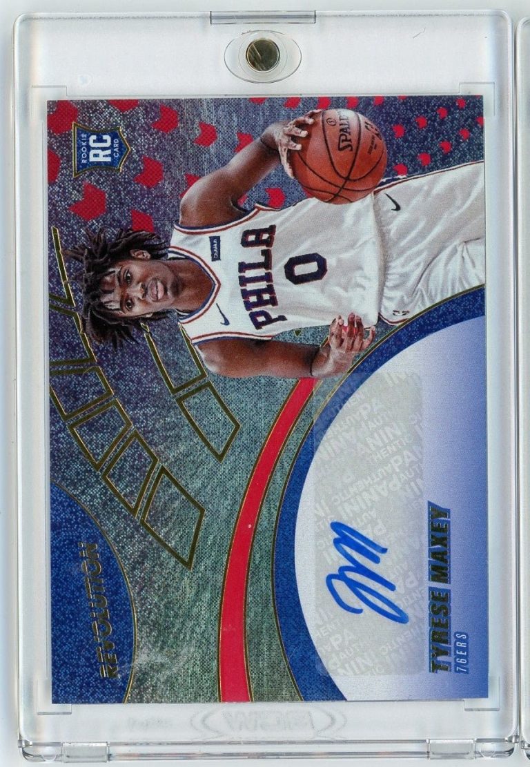 2020 Panini Revolution Tyrese Maxey #RA-TM Autograph Rookie RC Card
