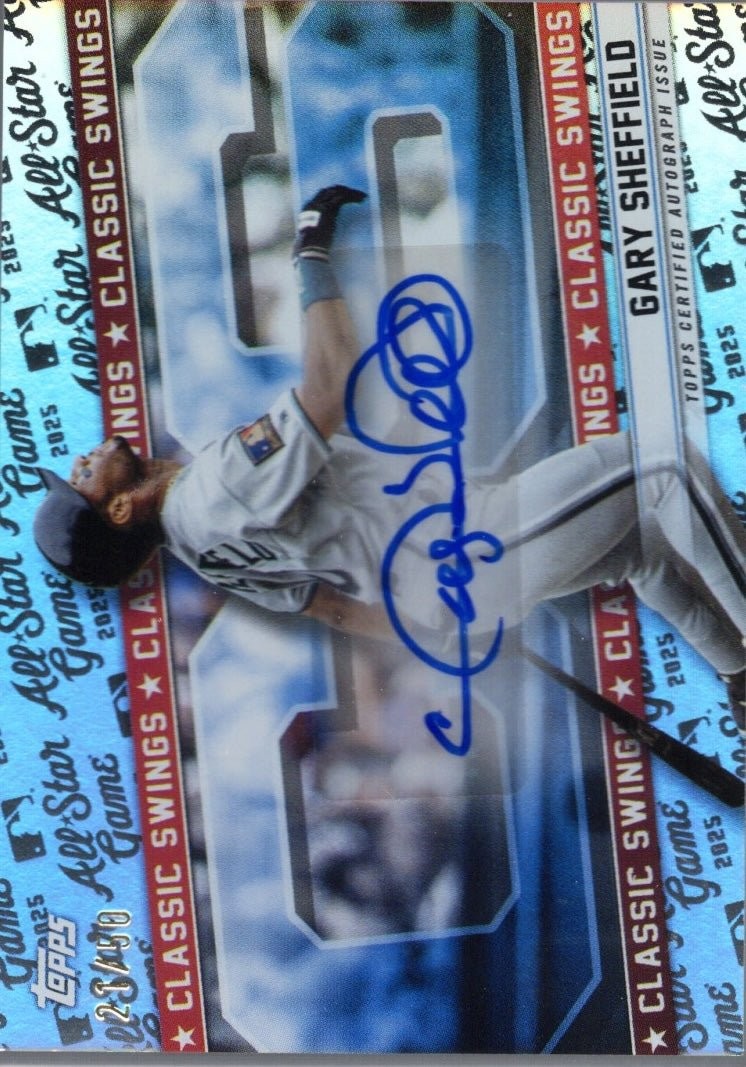 2025 Topps ASG Gary Sheffield #HHAGS Homegrown Heros Auto /50 Baseball Card