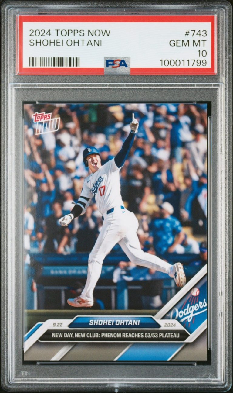 Graded 2024 Topps Now Shohei Ohtani #743 Baseball Card PSA 10 Gem Mint