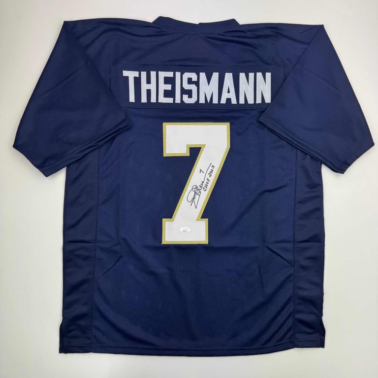 Autographed/Signed JOE THEISMANN CHOF 2003 Notre Dame Jersey JSA COA