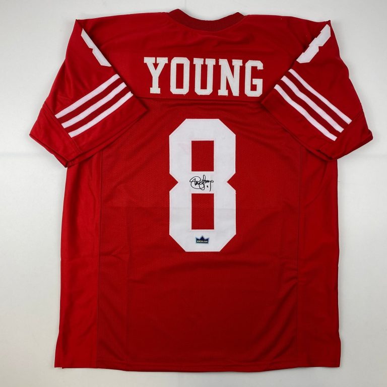 Facsimile Autographed Steve Young San Francisco Red Jersey Size Men's XL