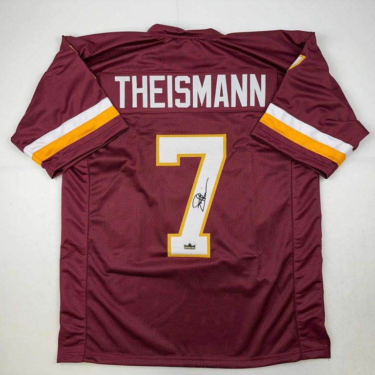 Facsimile Autographed Joe Theismann Washington Red Jersey Size Men's XL
