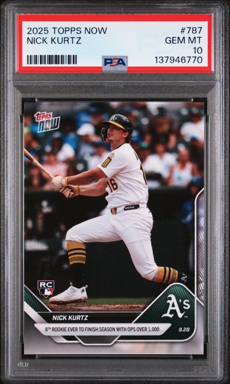 Graded 2025 Topps Now Nick Kurtz #787 Rookie RC Card PSA 10 Gem Mint