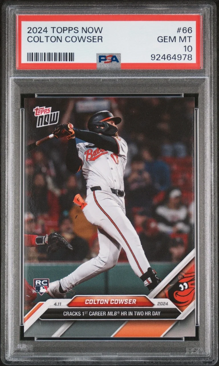 Graded 2024 Topps Now Colton Cowser #66 Rookie RC Card PSA 10 Gem Mint