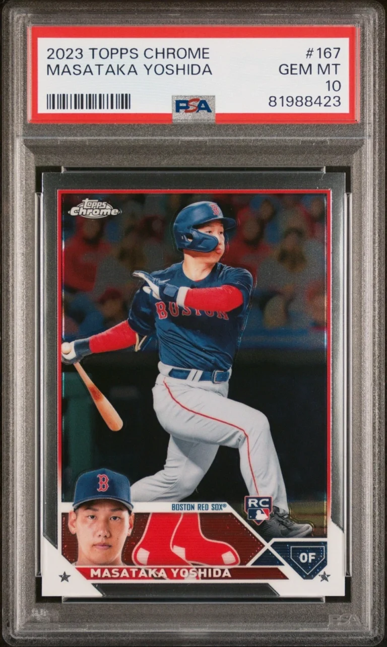 Graded 2023 Topps Chrome Masataka Yoshida #167 Rookie Card PSA 10 Gem