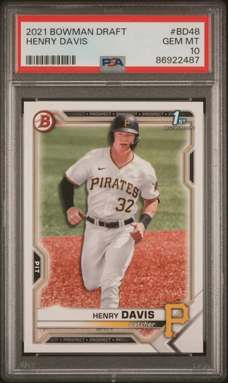Graded 2021 Topps Bowman Draft Henry Davis #BD48 Rookie RC Card PSA 10