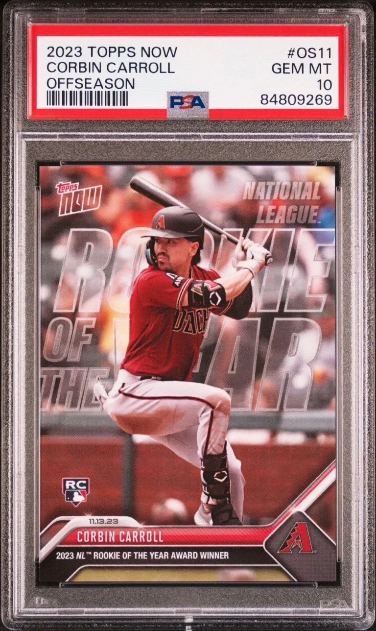 Graded 2023 Topps Now Corbin Carroll #OS11 Offseason Rookie Card PSA 10