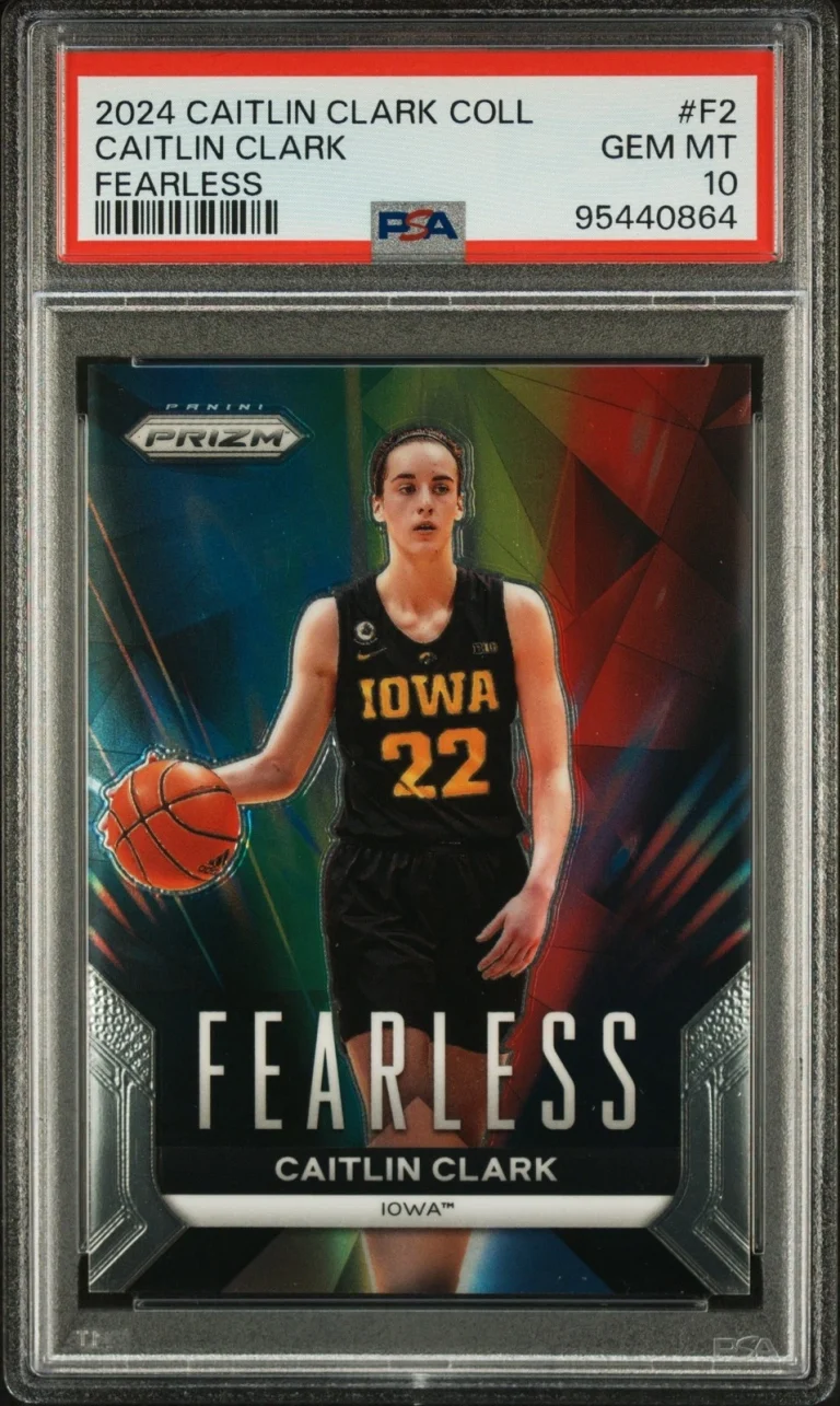 Graded 2024 Panini Caitlin Clark #F2 Fearless Rookie RC Card PSA 10