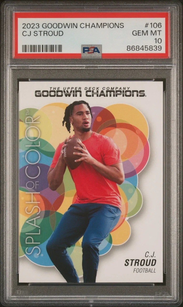 Graded 2023 Upper Deck Goodwin Champions CJ Stroud #106 RC Card PSA 10